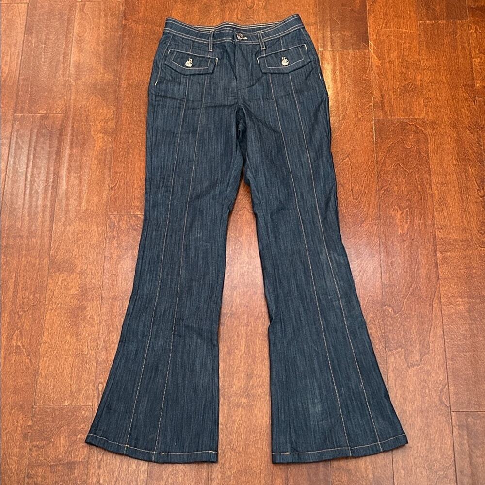 Tommy Hilfiger Women's Seamed Flare-Leg Denim Jeans, Size 2